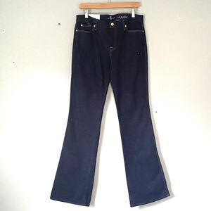 7 For All Mankind Jeans Mens 32 A Pocket Flare Blue Dark Wash Denim $178 NEW